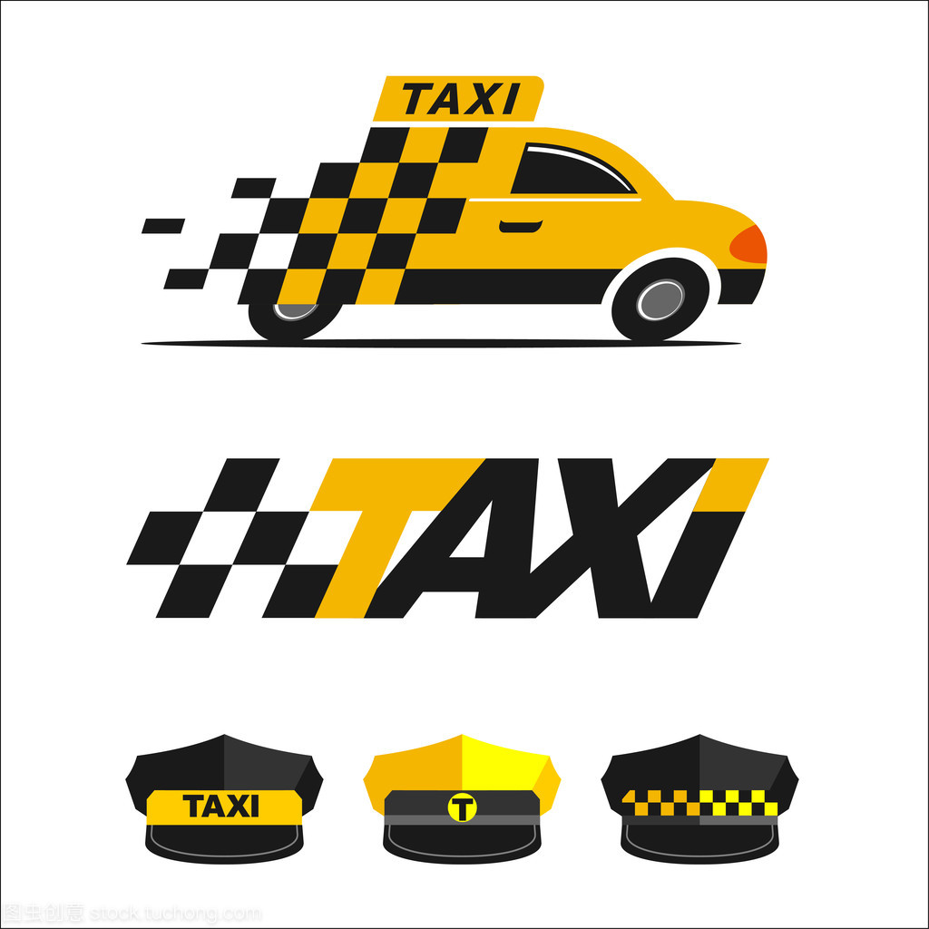 出租車(chē)圖標(biāo) 簡(jiǎn)潔設(shè)計(jì)與矢量標(biāo)志的意義